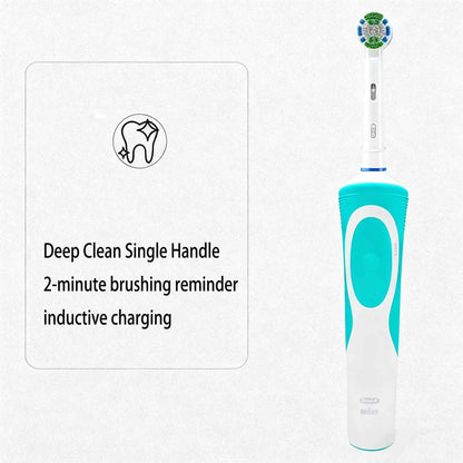 Oral-B D12 S-20 Electric Toothbrush Adult Toothbrush For Plaque Removal Soft Bristled Soft Cleaning Rechargeable 2-Minute Timer