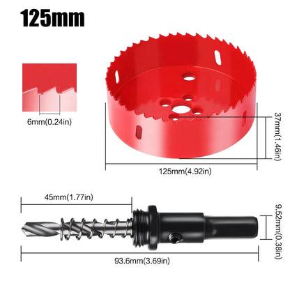 1pc 15-200mm M42 Bi-Metal Hole Saw HSS Drill Bit for Metal Iron Aluminum Stainless Plastic DIY Wood Cutter Tools
