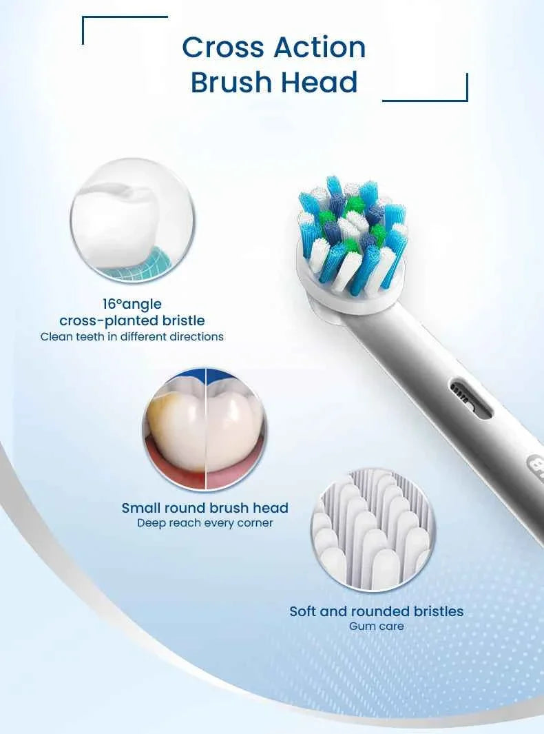 Oral B D100 Electric Toothbrush 2D Vitality Cleaning Teeth Brush Waterproof Electronic Teeth Brush Inductive Charger With Timer