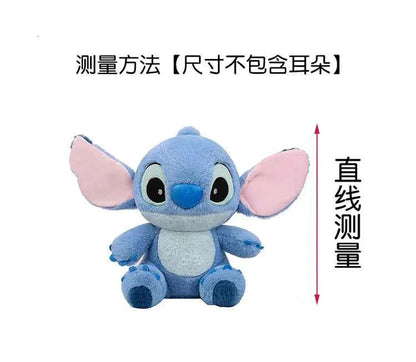 Disney Cute Blue Stitch Stuffed Plush Toy Cartoon Anime Stitch Kawaii Sleeping Pillow Plush Doll Giving Girls Birthday Gifts