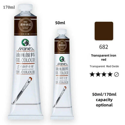 Marie's Oil Paint 170ML Oil Painting Art Creation Pigment Large Oil Paint Paint Single Commonly Used 24 Colors