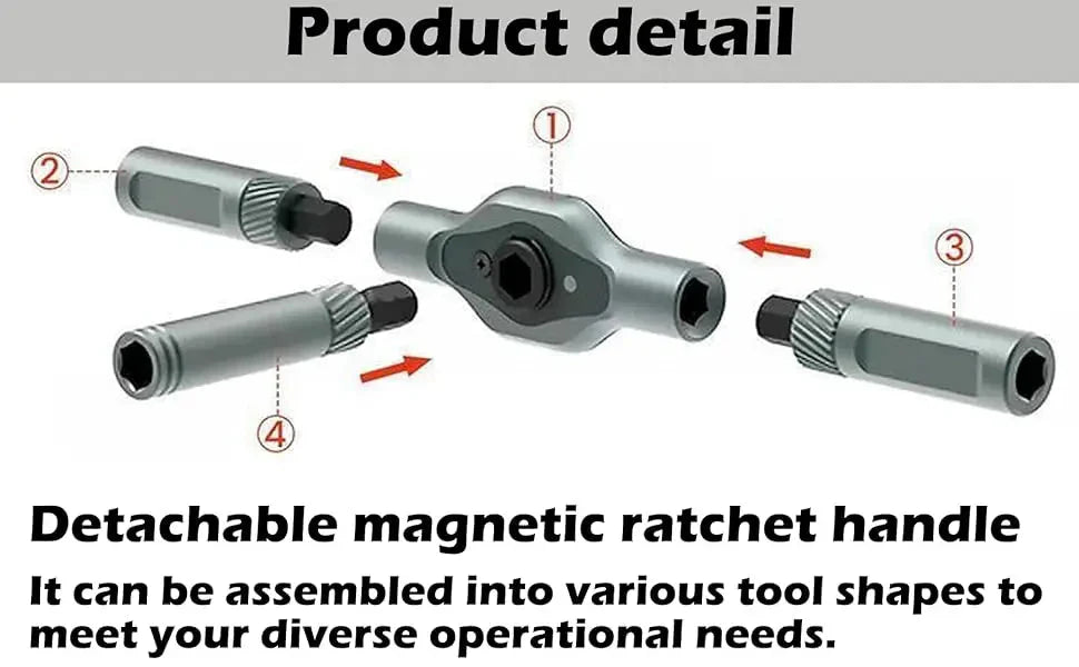 24 in 1 Magnetic Screwdriver Set DIY Multifunction Ratchet Screwdriver Multi Bits Mini Repair Tool Kit for Furniture Computer