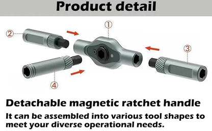 24 in 1 Magnetic Screwdriver Set DIY Multifunction Ratchet Screwdriver Multi Bits Mini Repair Tool Kit for Furniture Computer