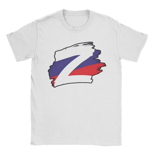 Men T-Shirts Russian Z Peace Unite Funny Cotton Tees Short Sleeve  T Shirts Crew Neck Clothing Gift Idea