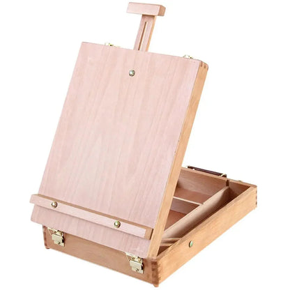 Artist Beech Drawing Supplies Desktop Art Oil Paint Easel Sketch Box Painting Supplies