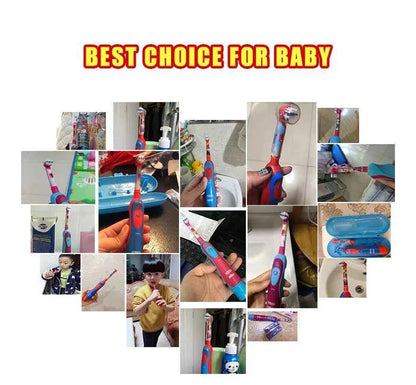 Original Oral B Electric Toothbrush Waterproof Battery Powered Tooth Brushes for Kid Adult Oral Health with Gift Head Travel Box
