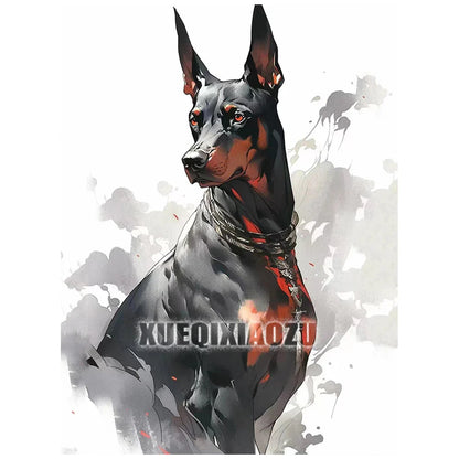 Animal Diamond Painting Graffiti Rhinestone Embroidery Dog Mosaic Cross Stitch Children Gift Art Handmade Home Decoration