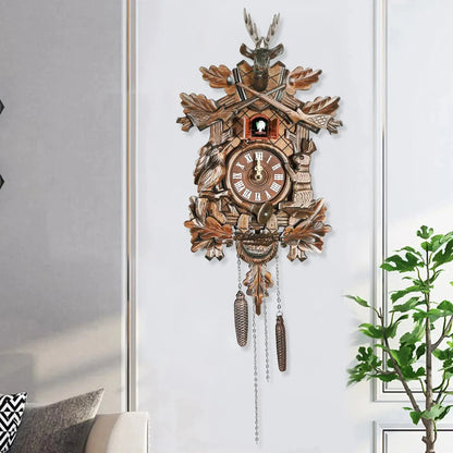 German Traditional Black Forest Wooden Style Cuckoo Clock Handmade