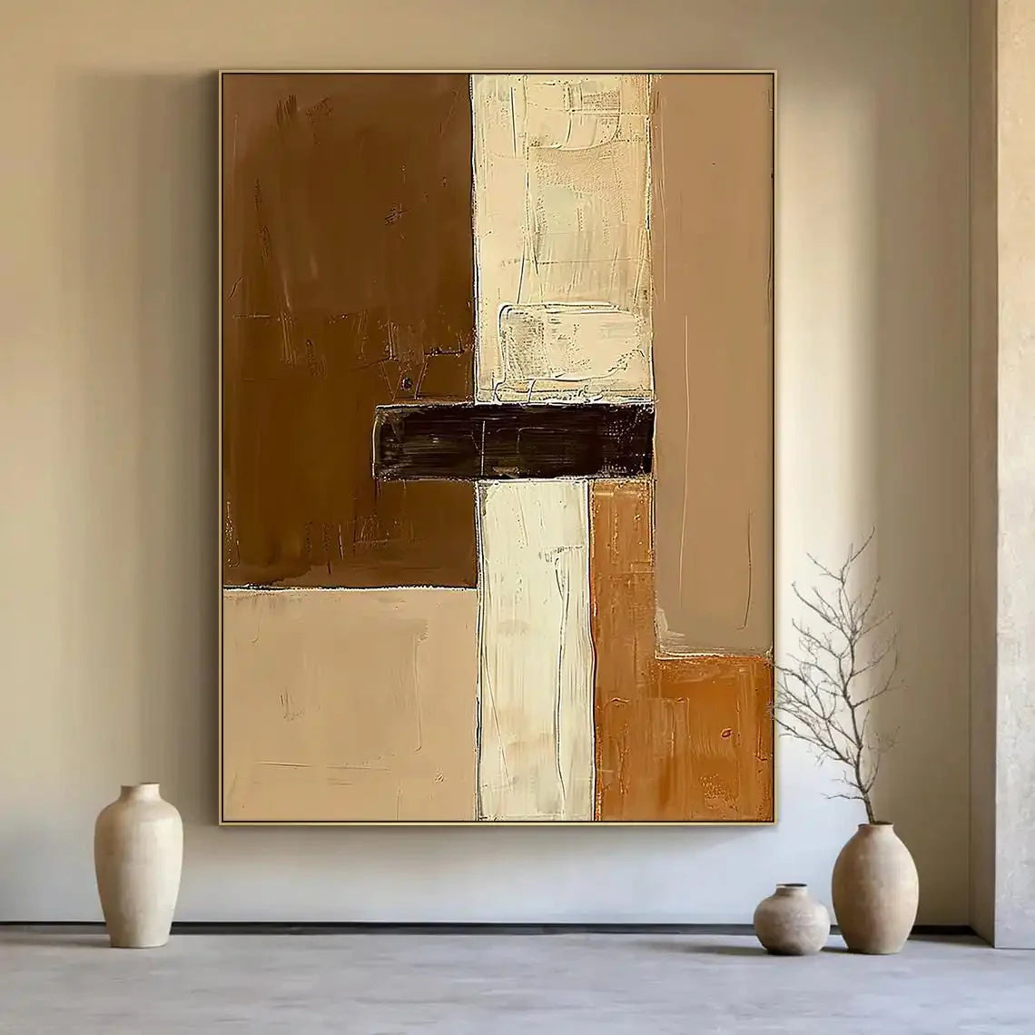 Texture Handmade Painting on Canvas Abstract Colorful Modern Minimalism Wall Art Decor Large