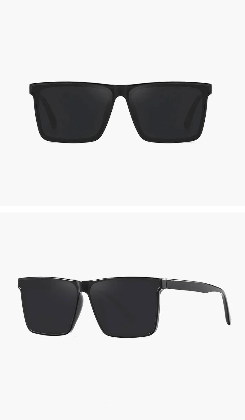 Men's Sunglasses For Uv Protection While Driving. 2025 New Style Square Frame Fashionable Sunglasses 2050