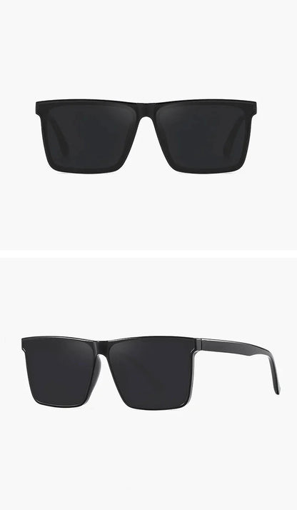 Men's Sunglasses For Uv Protection While Driving. 2025 New Style Square Frame Fashionable Sunglasses 2050