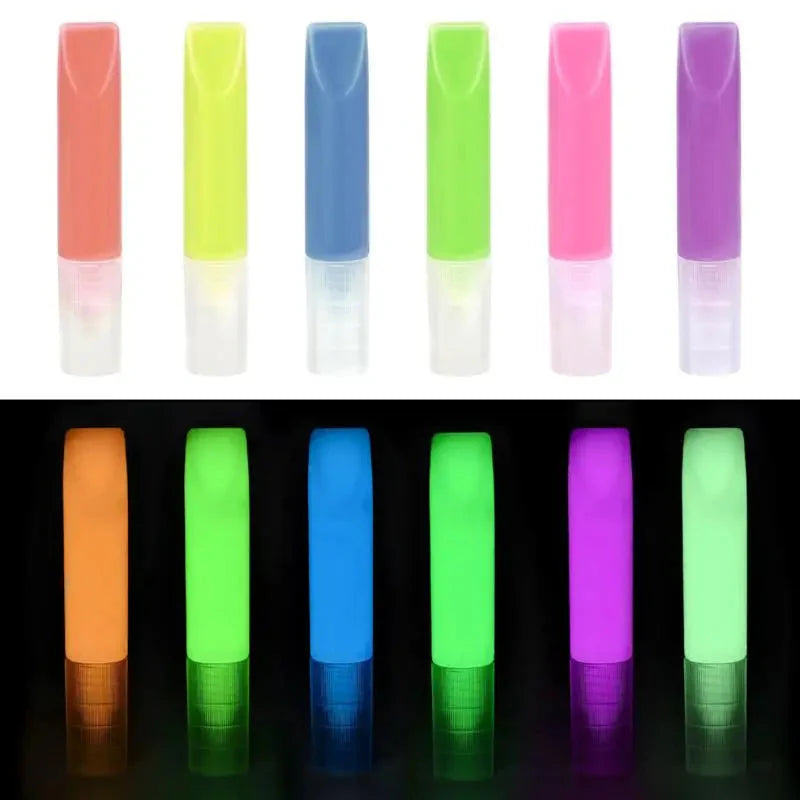 6ml Water-Based Luminous Paint Long Lasting Fluorescent Pigment Paint Glow In Dark Acrylic  Painting Water Color Artwork Party