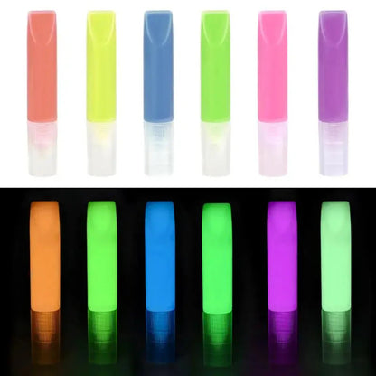 6ml Water-Based Luminous Paint Long Lasting Fluorescent Pigment Paint Glow In Dark Acrylic  Painting Water Color Artwork Party