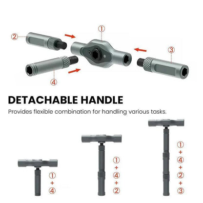 24 in 1 Magnetic Screwdriver Set DIY Multifunction Ratchet Screwdriver Multi Bits Mini Repair Tool Kit for Furniture Computer
