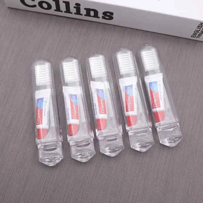 1/5 PC Portable Mini Travel Toothbrush Toothpaste Set Adult Outgoing Camp Disposable Toothbrush Carry-on Deep Cleaning Oral Care