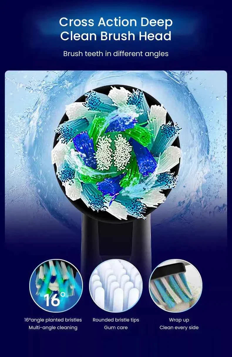 Oral B PRO ULTRA Electric Toothbrush 3 modes and 3 electric modes Adult electric toothbrush  Black, white, blue, pink