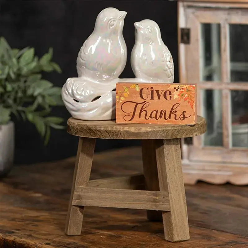 Wooden Stool Plant Stand Mini Kid Stool Fishing Wooden Stool Flower Shelf Bonsai Rack Interior Decoration Kitchen Small Bench