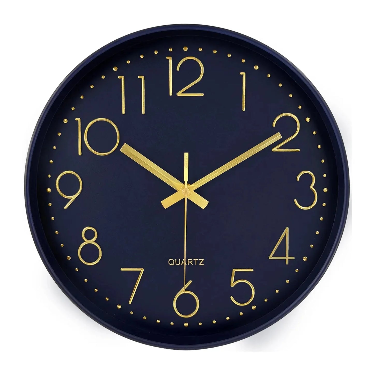 Minimalist Quartz Wall Clock Cubic Digital Clock Modern Style Silent Non Ticking Living Room Bedroom Office Clock 8/10/12 Inch