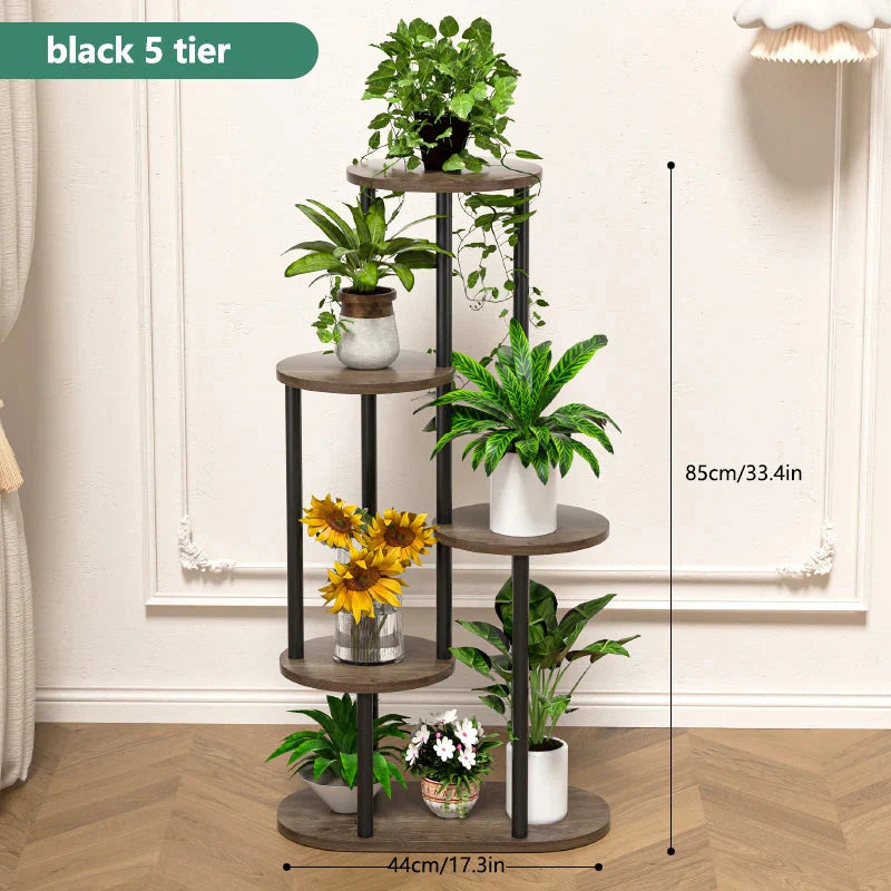 Plant Stand and Flower Stand Storage Shelf 4/5/6 Tier Flower Shelf Planter Rack Storage Organizer Display Indoor Garden Balcony