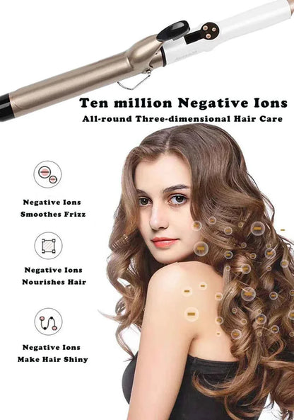 Electric Heating Curly Hair Stick Curling Iron Hair Straightener Wave Waver Beauty Salon Styling Tool Appliances Crimping Iron
