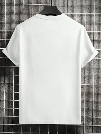 Paris Romantic City Letter Graphic Print Tees Men T-Shirt Summer Loose Clothing Loose Cotton Oversize Tshirt Street Soft Tops