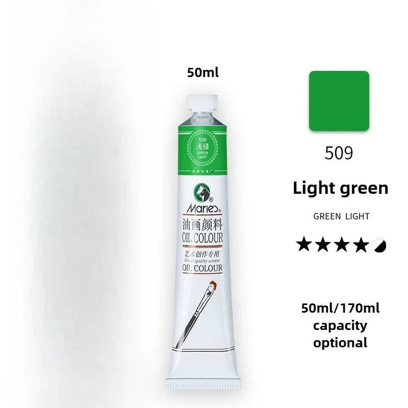 Maries Oil Paint 50ML Oil Painting Art Creation Pigment Large Oil Paint Paint Single Commonly Used 24 Colors