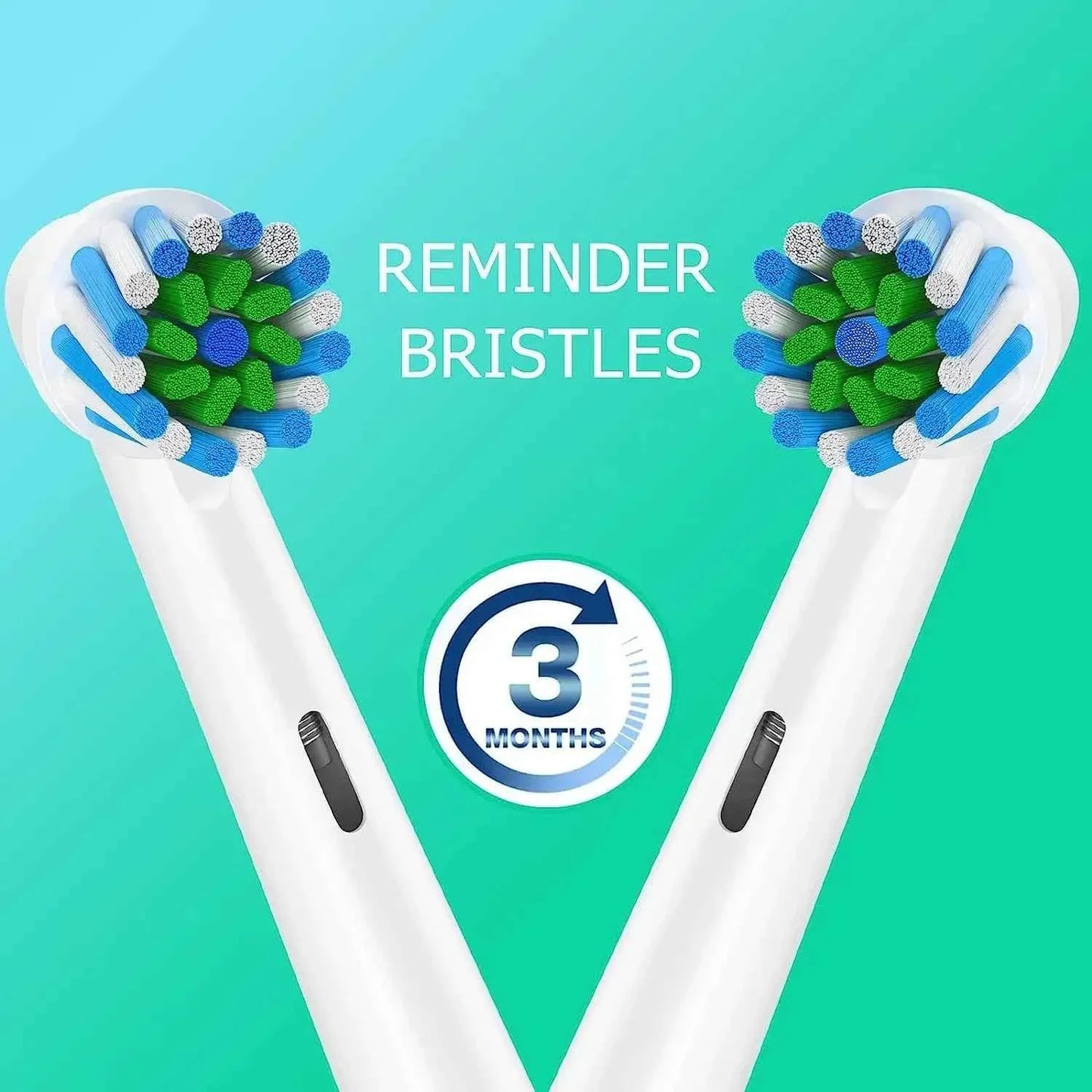 4pcs Toothbrush Head Compatible with Braun Oral B Electric Toothbrush, Replacement Brush Heads for Oral B Vitality Pro 1000 2000