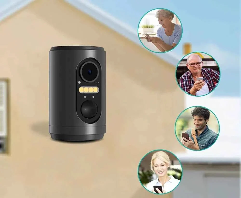 1080P Bird Feeder with HD Camera Built-in Battery Solar Low Power Night Vision Outdoor IP66 Waterproof 2.4GWIFI Connected Feeder