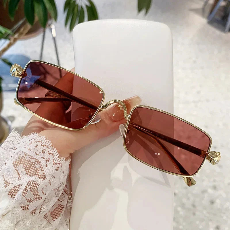 High Definition Sunglasses for Men Ladies Blue Light Blocking Eye Protection Eyewear Rimless Square Frame Eyeglasses Goggle