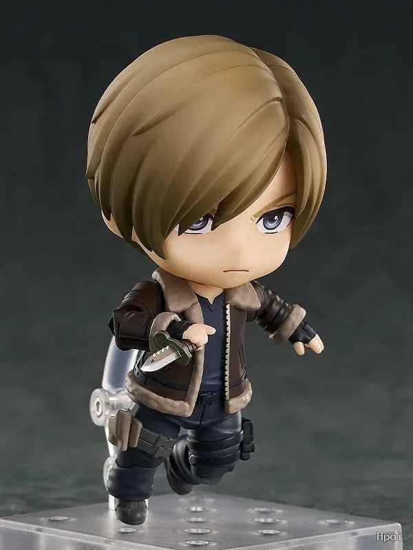 Aixlan #2337 Leon Scott Kennedy Figure 10cm Q Version Cute PVC Action Figure Amine Birthday Gift Collectible Figurine
