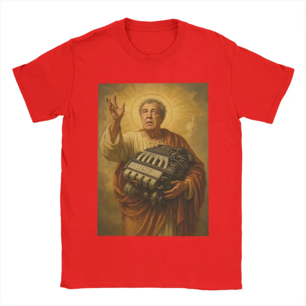 Men Women Printed Jeremy Clarkson Protect Us From Electric Motors Tee Oversized Fashion T Shirts Cotton Unisex T-shirts Clothing