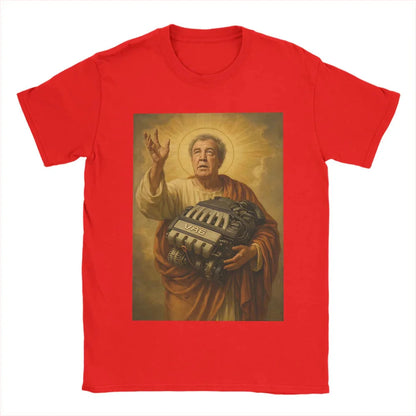 Men Women Printed Jeremy Clarkson Protect Us From Electric Motors Tee Oversized Fashion T Shirts Cotton Unisex T-shirts Clothing