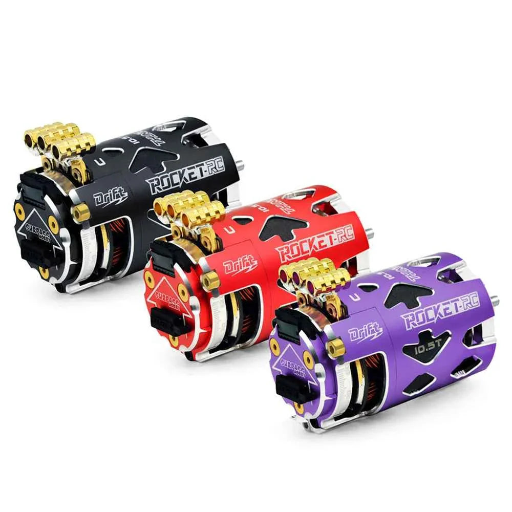 Rocket-RC Thunder 540 Sensored Brushless Motor 10.5T 13.5T 2-3S 3.175 mm Shaft for 1/10 RC Racing Drift Car Parts Surpass Hobby