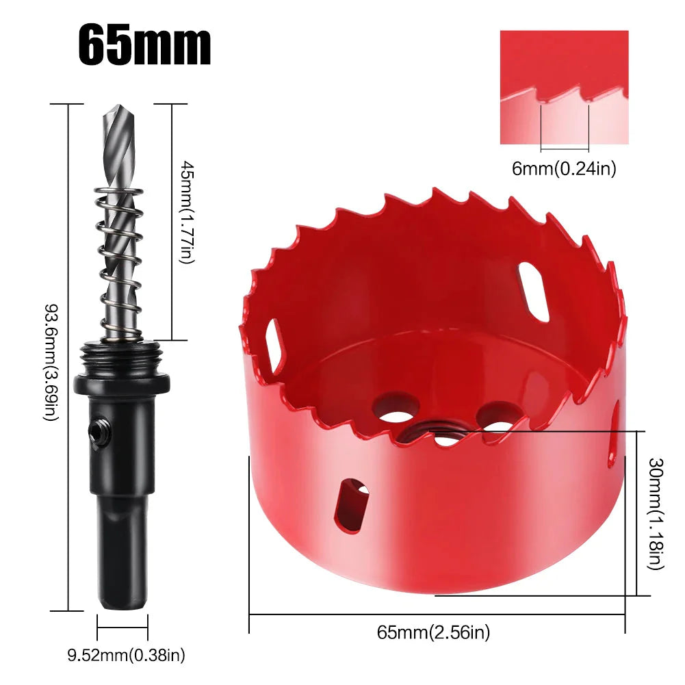1pc 15-200mm M42 Bi-Metal Hole Saw HSS Drill Bit for Metal Iron Aluminum Stainless Plastic DIY Wood Cutter Tools