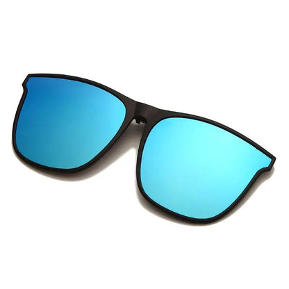 Polarized Clip On Sunglasses Men Photochromic Car Driver Goggles Night Vision Glasses Anti Glare Vintage Square Glasses