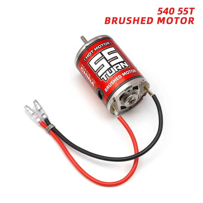 RC 540 Brushed Motor 12T-75T ESC 60A Speed Control Combination Set Climb Drift Racing Waterproof for 1/10 RC Cralwer Car/Boat