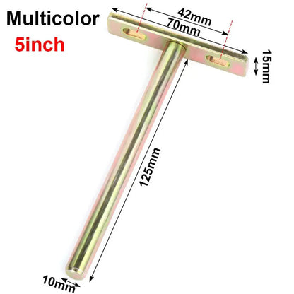T Shape Metal Shelf Brackets Concealed Brackets Floating Hidden Wall Shelf Supports Screw Mounting Plate High Quality