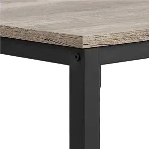 Coffee Tea Table with Metal Frame, Coffee with Open Storage Shelf, Vintage Accent Furniture for Living Room