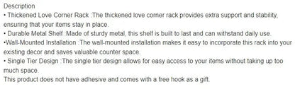 Toilet Storage Rack Bathroom Shelf No-Drill Corner Shelf Shower Wall Mounted Shelf Bracket Bathroom Accessory Organizer Shampoo