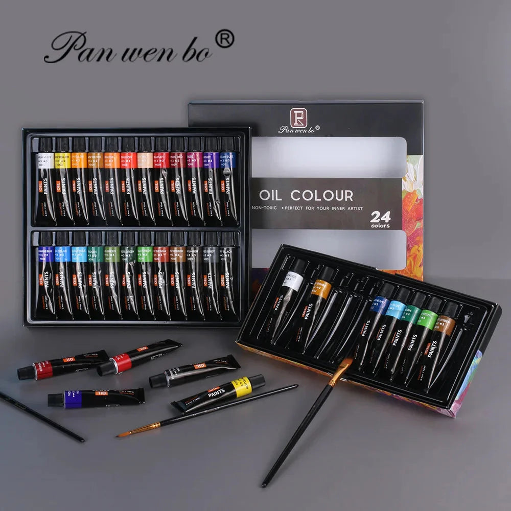 Acrylic Paint Set 6/12 Colors 25ml,Water-Proof Portable Art Rich Pigments for DlY Craft,Drawing,Painting,Canvas, Rock