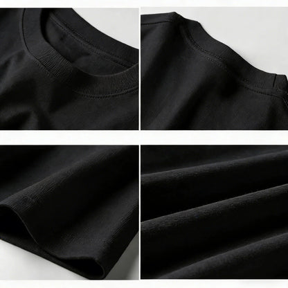 Summer Men's and Women's High-end Cotton Short-sleeved T-shirts - Fashionable and Trendy American Streetwear Best-selling Shirts