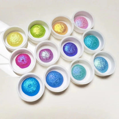 30 Color Conventional Color-changing Pearlescent Pigment Hand-painted Water Color Creation Calligraphy Painting Art Pigment