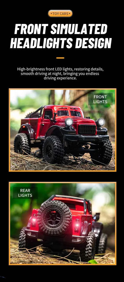 RC Car C8813 Full Proportional Throttle Pickup Truck Model Remote Control Toy 4WD Climbing Off-Road Rc Remote Control Car Gift