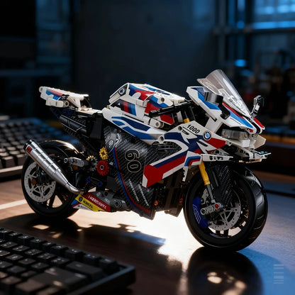 1:8 Motorcycle Building Blocks Set Super Motorbike Model Kit Technical Racing Kids Assembled Toys Gifts For Boys And Girls