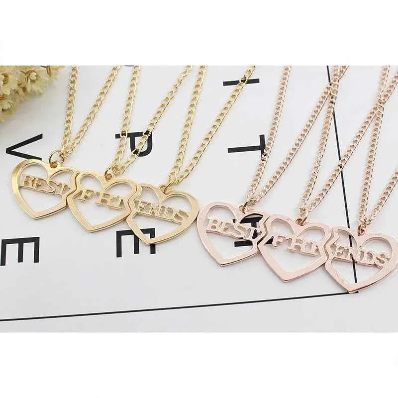 New Best Friends Necklace For Women Girls Broken Heart Puzzle Musical Note Pendant Necklaces BFF Friendship Forever Jewelry Gift