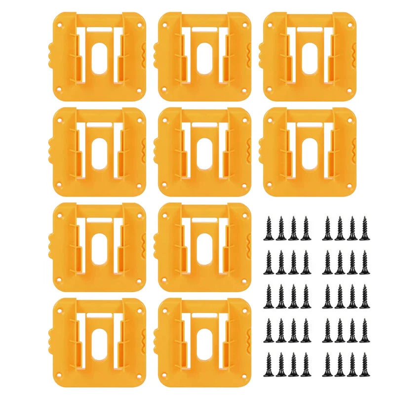 5/10PCS Battery Holder Stand for Dewalt 18V 20V Li-ion Battery,Wall Mount Battery Dock Storage Rack for Dewalt DCB182 DCB203