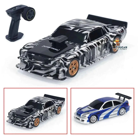 RTR RC Dift Race Car 1/43 Scale 4WD Gyro Four-wheel Drive Radio Control High Speed Model 2.4G Racing Drifting Cars Gifts Toys