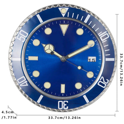 Metal Creative Art Design Digital Luminescent Clock 13"