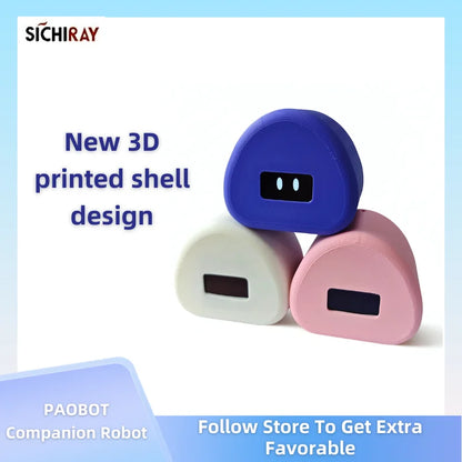 PAOBOT Intelligence Robot Companion Emo Robot Pets Interactive Smart Robot Toy Mini Desktop Robot Electronic Tamagotchi