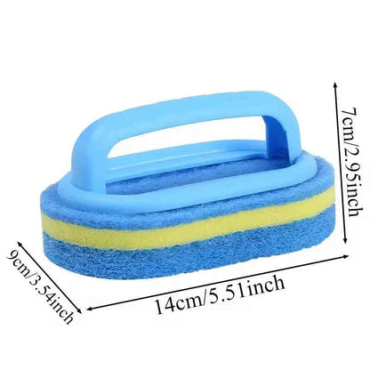 Cleaning Brush With Handle Sponge Wiping Kitchen Cleaning Pot Washing Dishwashing Sponge Cleaning And Brush Tool Toilet Ceramic